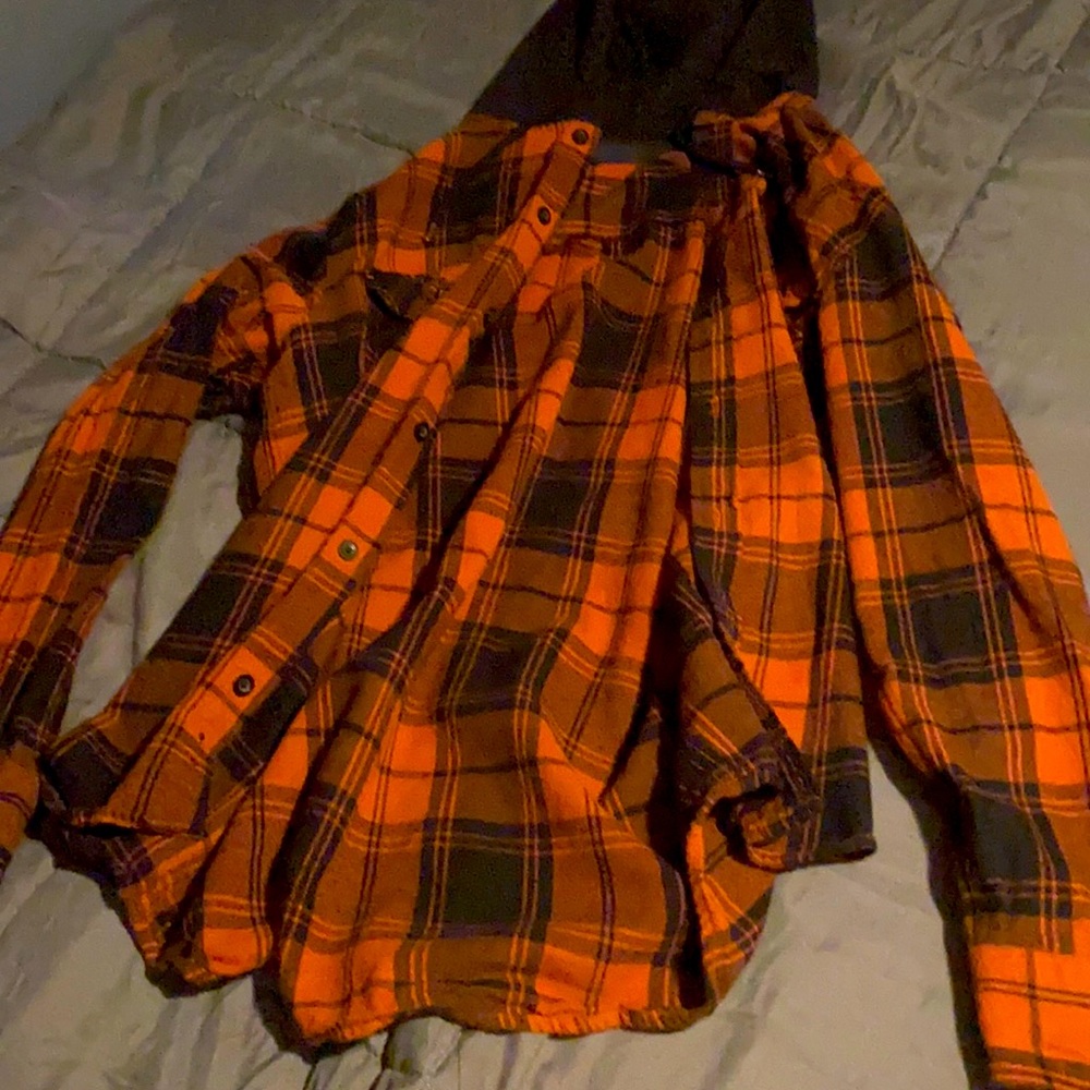 Brown/orange flannel (slightly used)